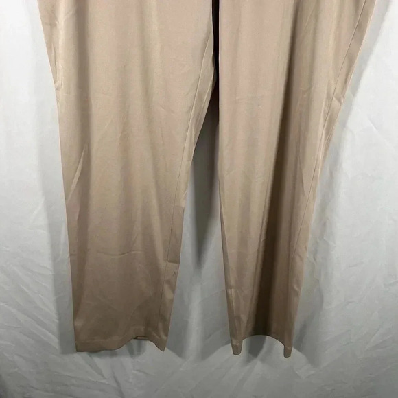 Slazenger Golf Pants Men's 36x30 Solid Beige Pockets Button Zip Poly Blend - Picture 3 of 9